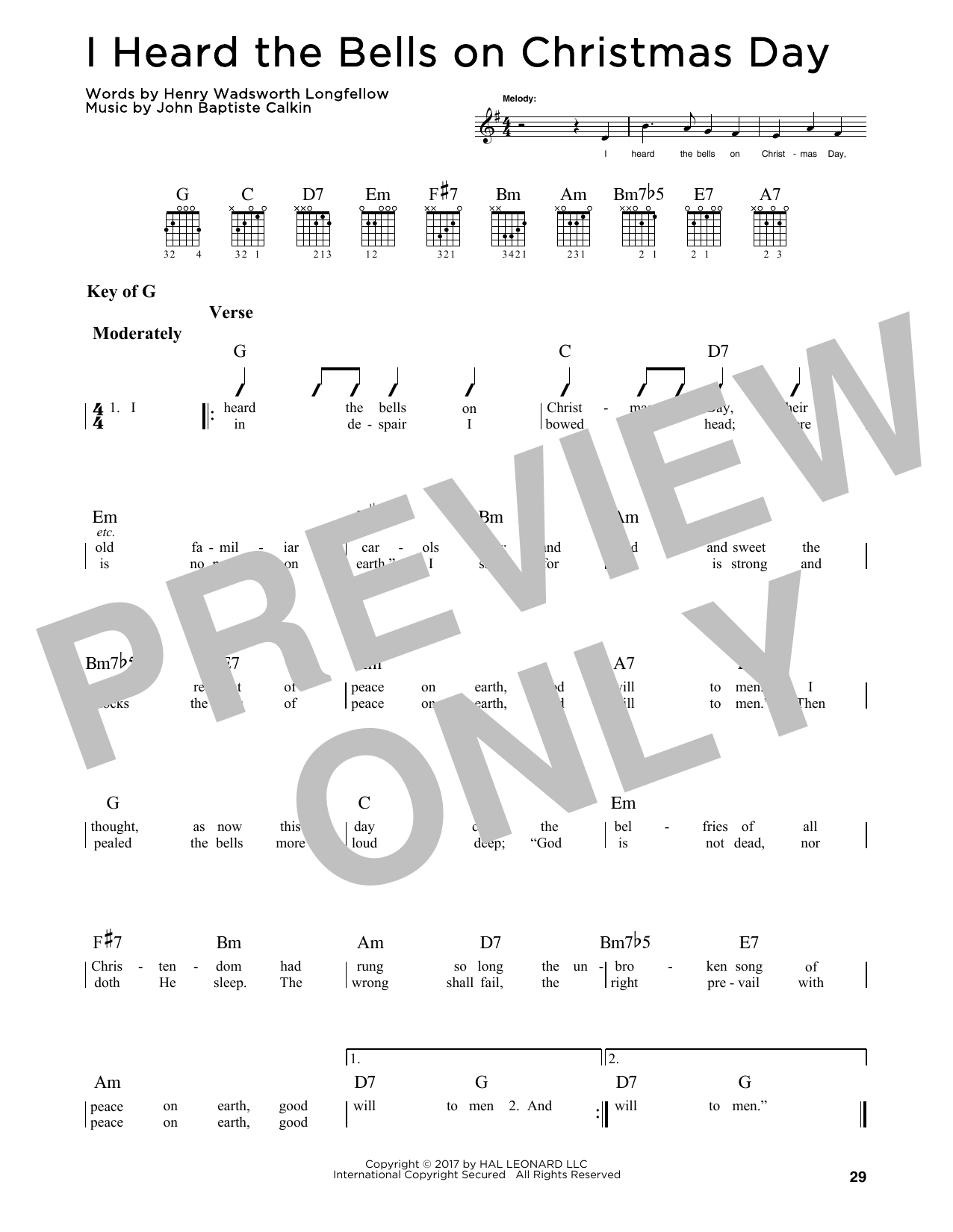 Product gallery: Page 1 of 1 I Heard The Bells On Christmas Day, Henry Wadsworth Longfellow