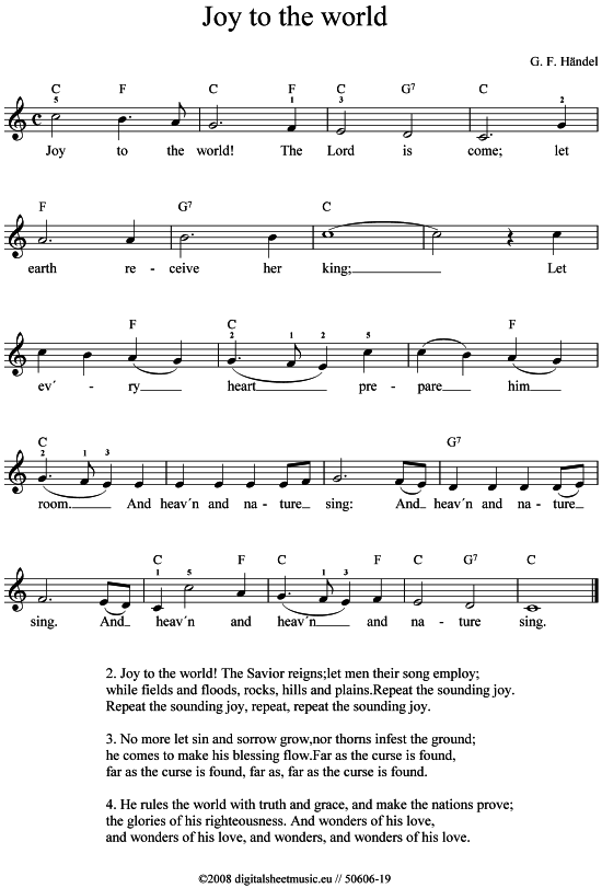 gallery: Joy to the world , , (Keyboard)