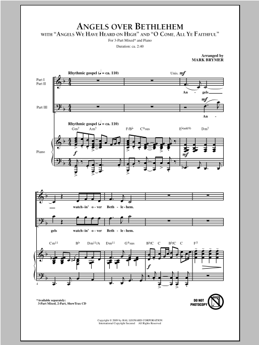 Product gallery: Page 1 of 1 Angels Over Bethlehem, Mark Brymer