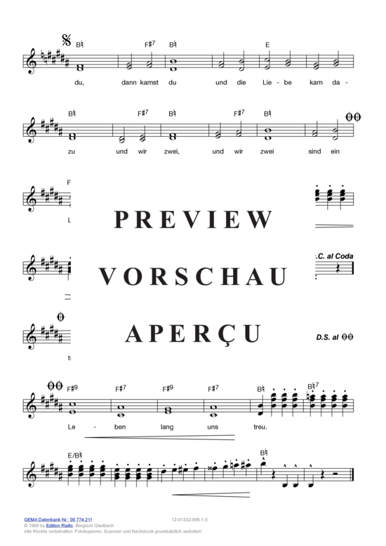 Produktgalerie: Seite 6 von 11 Dann kamst du , Gitte, (Melodie-Stimmen in C/B/Es)