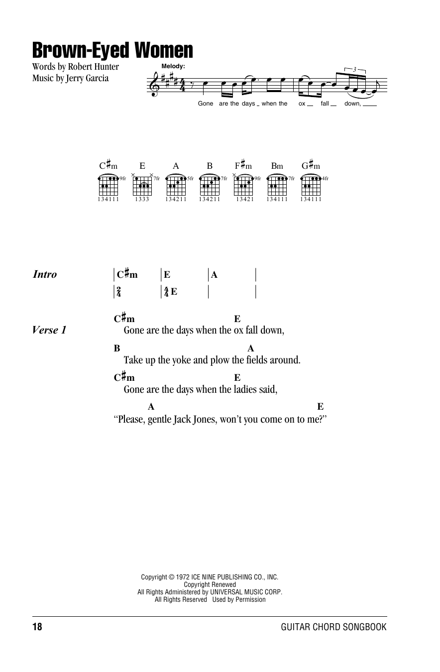 Product picture to:  Brown-Eyed Women - Grateful Dead