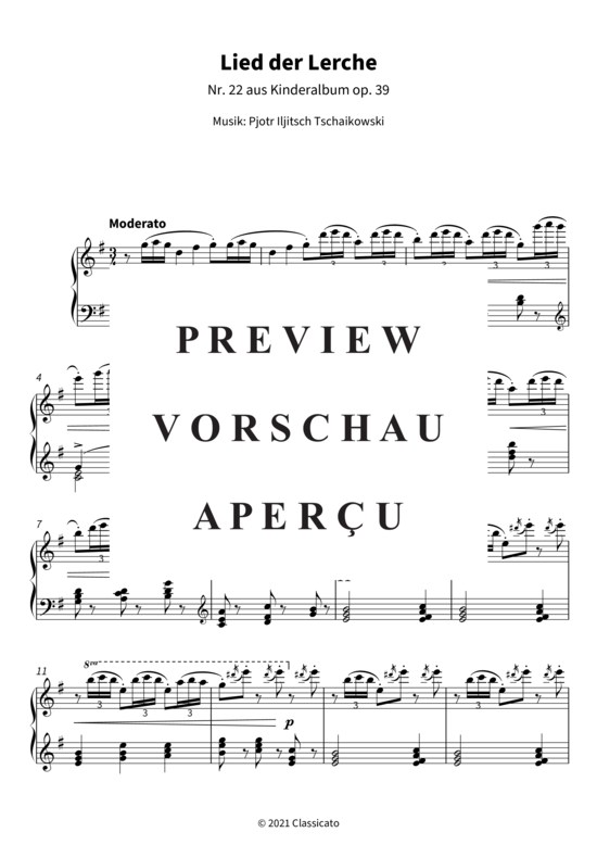 Product gallery: Page 4 of 5 Lied der Lerche - Nr. 22 aus Kinderalbum op. 39 , , Piano Solo