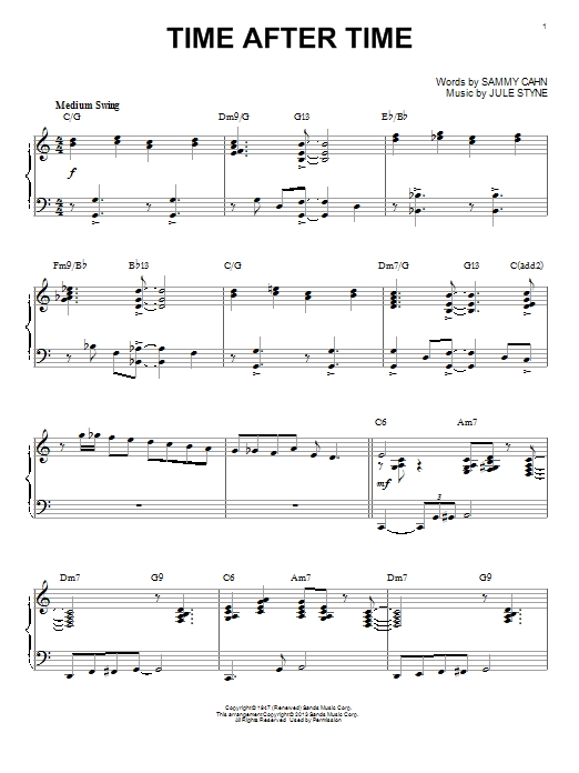 Product picture to: Time After Time (arr. Brent Edstrom)