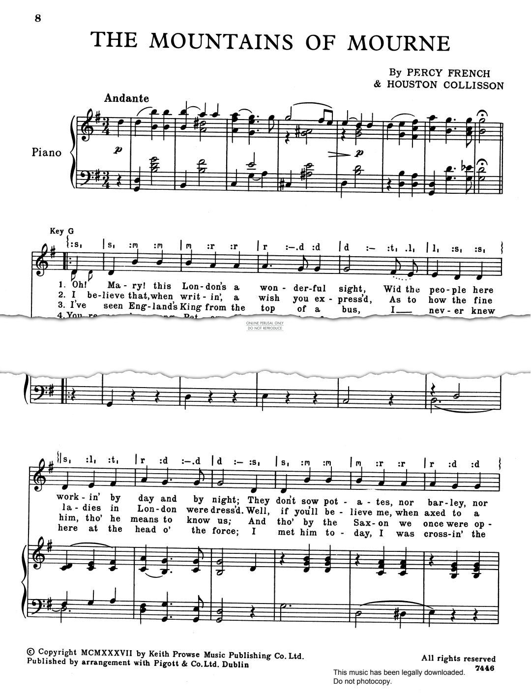 gallery: The Mountains Of Mourne, Percy French