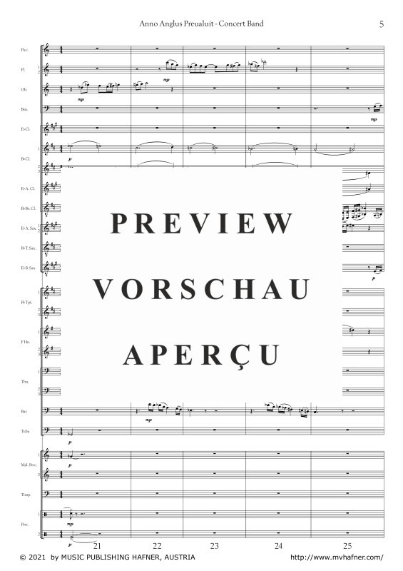 Product gallery: Page 10 of 11 Anno Anglus Preualuit, , (large wind orchestra)