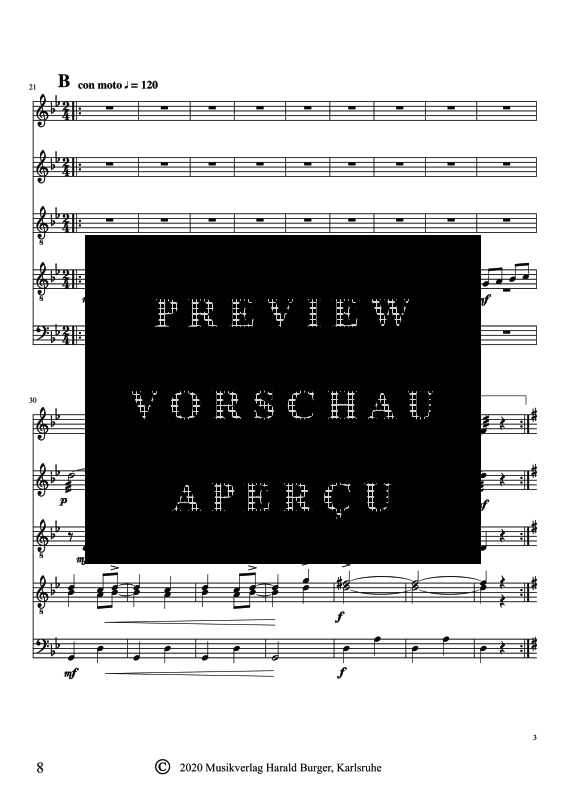 gallery: Herkules Trilogie, , Zupforchester - Partitur