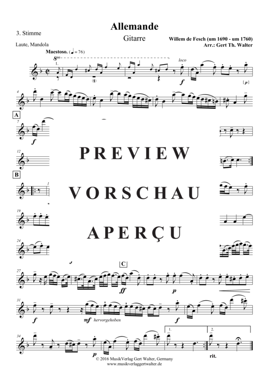 Produktgalerie: Seite 20 von 21 Allemande , , (Quintett flexible Besetzung)