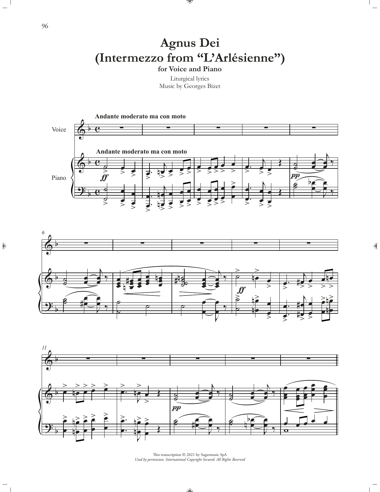 Product picture to: Agnus Dei (Intermezzo from "L'Arlesienne")