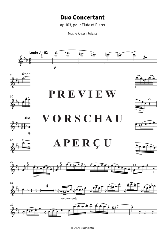 Product gallery: Page 4 of 19 Duo Concertant - op 103, pour Flute et Piano , , (flute + piano)