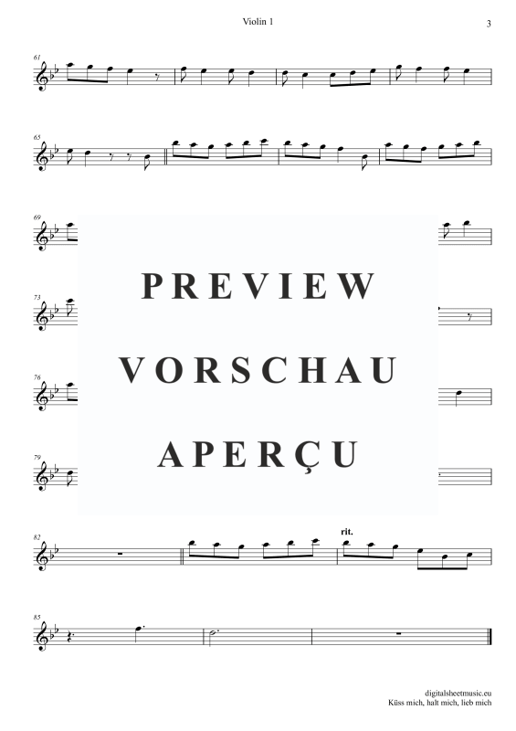 Produktgalerie: Seite 9 von 11 Küss Mich, Halt Mich, Lieb Mich, Egli, Beatrice, (Violinen Trio + Klavier)