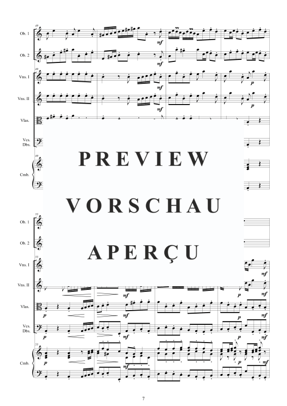 Produktgalerie: Seite 8 von 11 Concerto No.9 in C-Dur Op.9, , 2 Oboen Solo, Streicher Ensemble und Cembalo BC