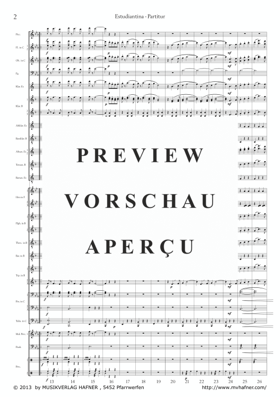 Product gallery: Page 7 of 11 Estudiantina, , (large wind orchestra)