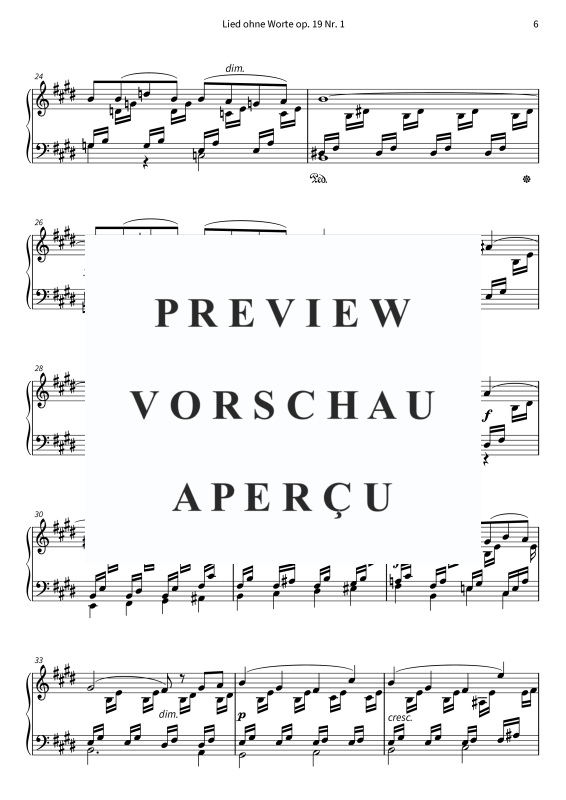 Produktgalerie: Seite 8 von 11 Lieder ohne Worte op. 19, , Klavier Solo