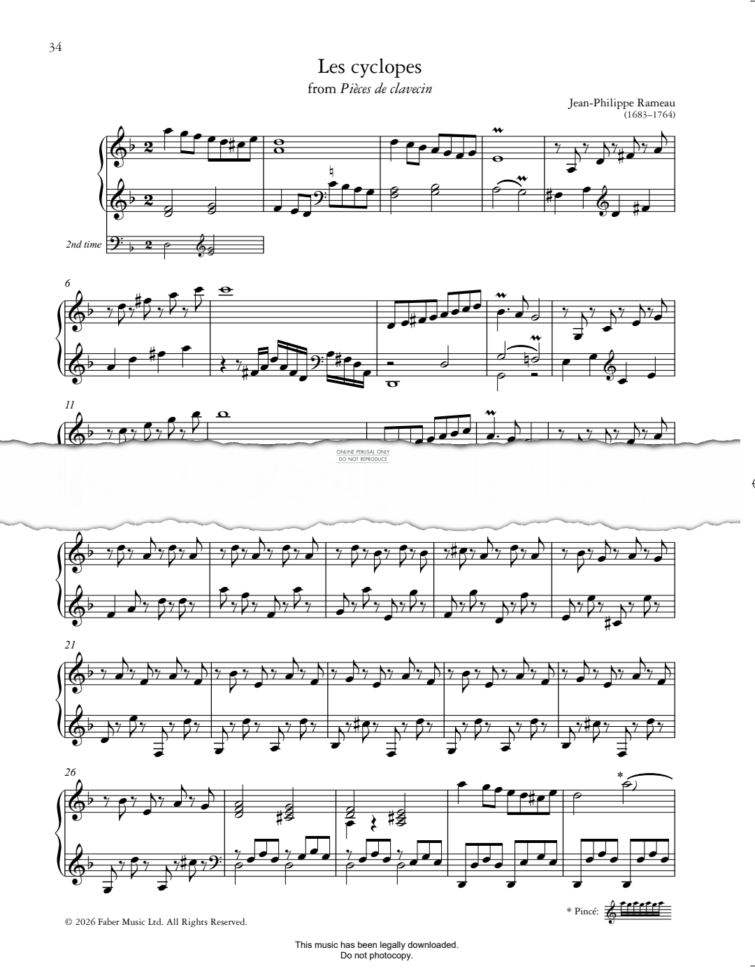 Produktbild zu: Les cyclopes (from 'Pièces de clavecin')