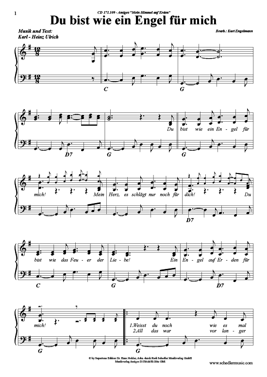 Produktgalerie: Seite 1 von 4 Du bist wie ein Engel , Amigos, Klavier und Gesang
