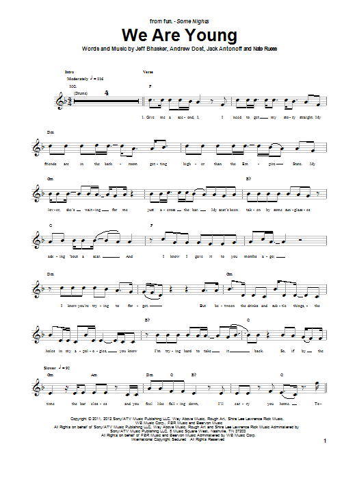 Produktgalerie: Seite 1 von 1 We Are Young, fun., E-Bass