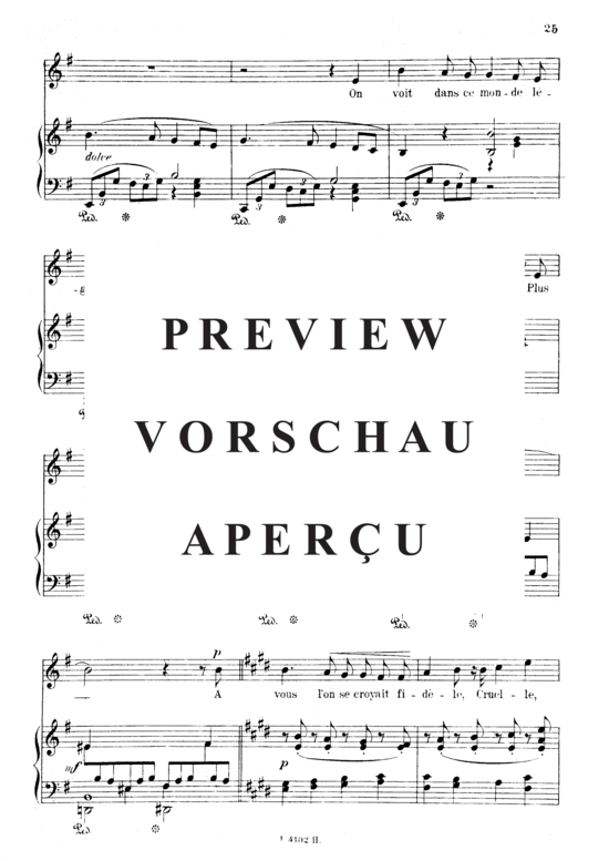 Product gallery: Page 3 of 4 Poème d'un jour (Adieu) Op.21 No.3, , Medium Voice and Piano