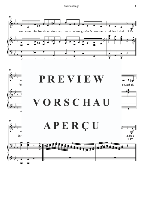 Produktgalerie: Seite 6 von 8 Rosinentango, , Gesang und Klavier