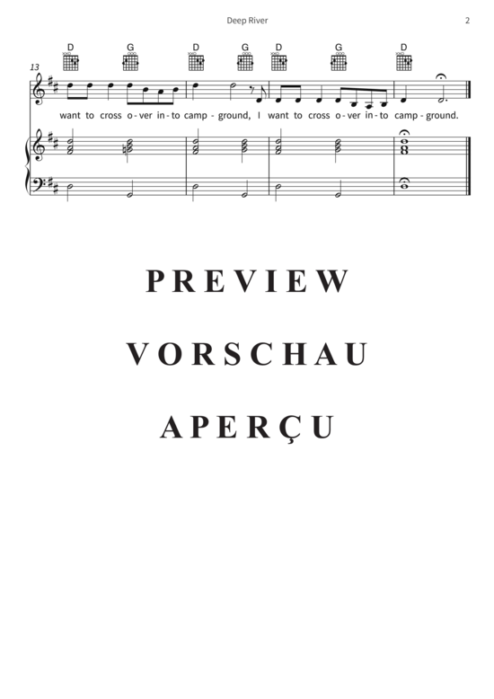 Product gallery: Page 5 of 5 Deep River , , (vocals + piano, guitar)