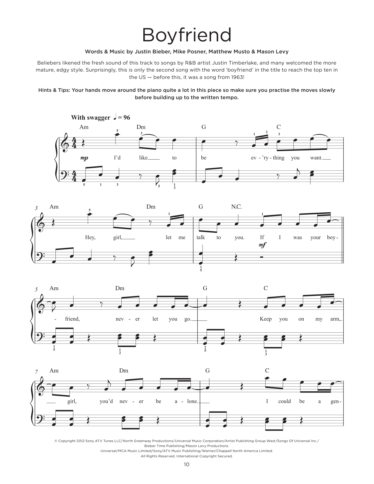 Produktbild zu:  Boyfriend - Justin Bieber