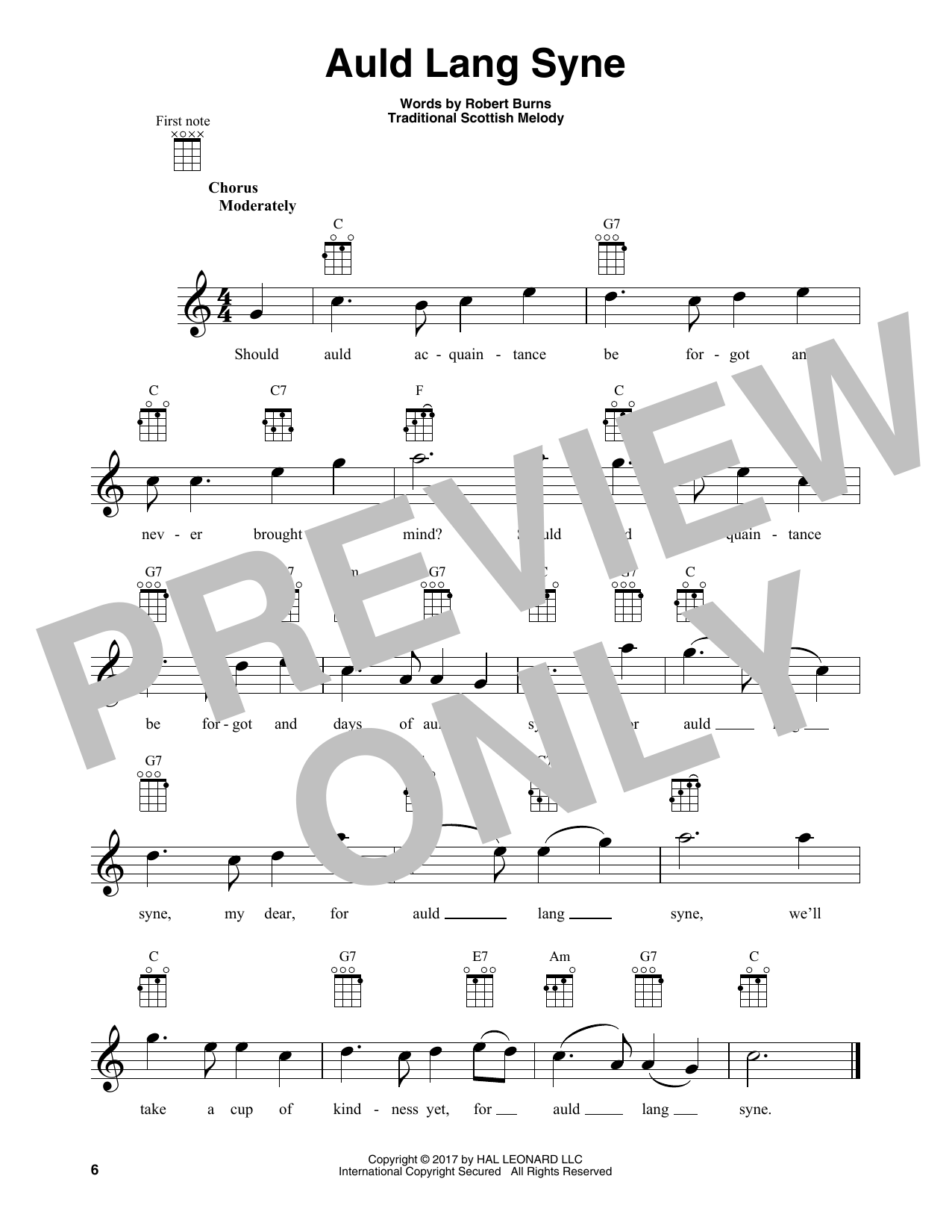 Product gallery: Page 1 of 1 Auld Lang Syne, Traditional Scottish Melody