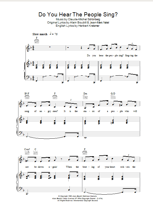 Product picture to: Do You Hear The People Sing?