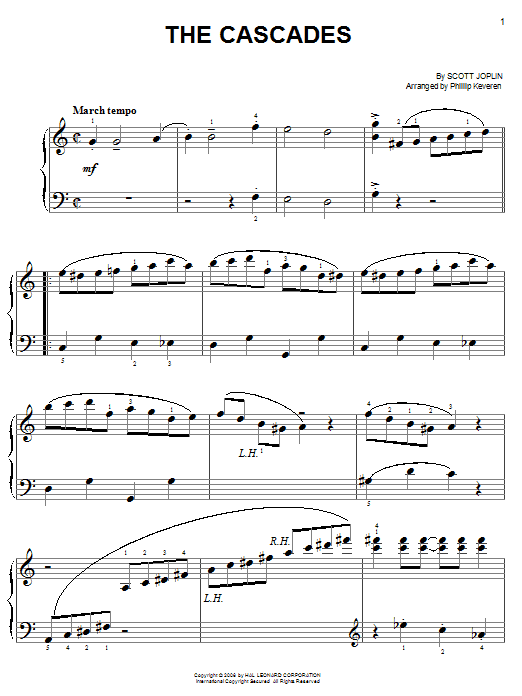 Product picture to: The Cascades (arr. Phillip Keveren)
