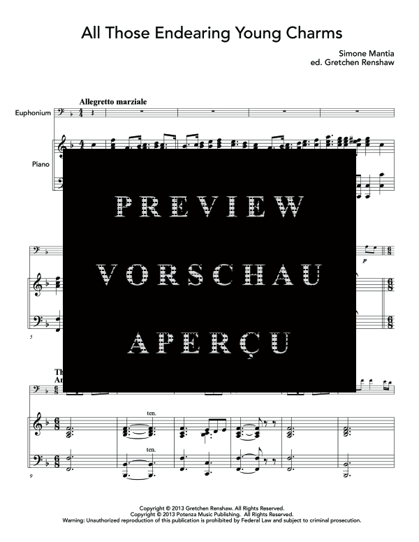 Product gallery: Page 7 of 11 Collection of Works for Euphonium and Piano, A, , (euphonium and piano)