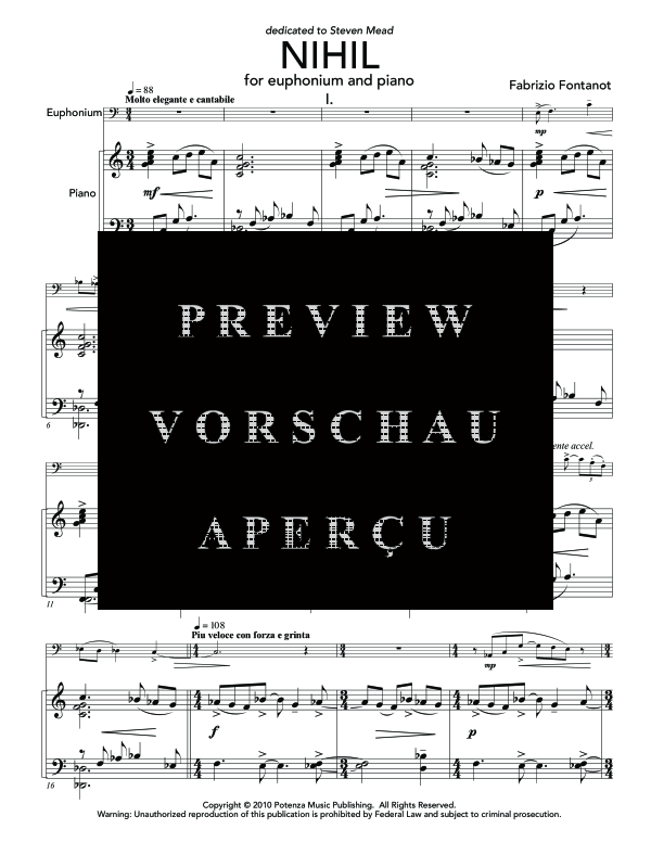 Product gallery: Page 5 of 11 NIHIL, , (euphonium and piano)