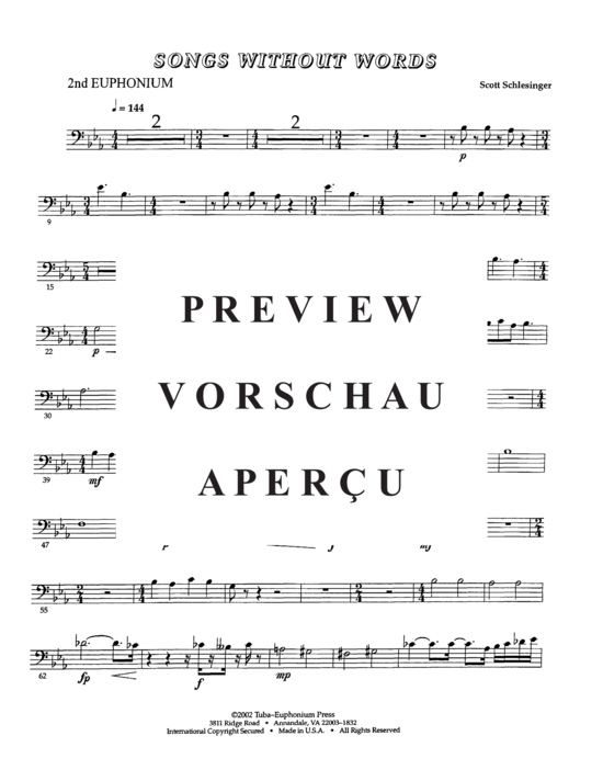 Product gallery: Page 15 of 21 Song Without Words , , (Tuba Quartett EETT)