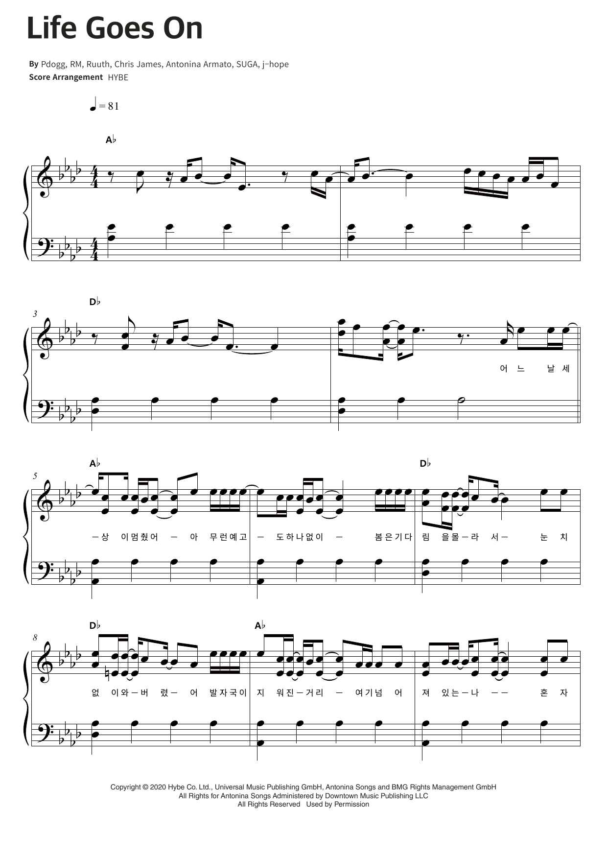 Produktgalerie: Seite 1 von 1 Life Goes On, BTS