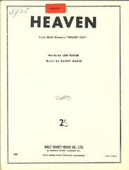 cover: Heaven (from 'Swamp Fox'), Buddy Baker