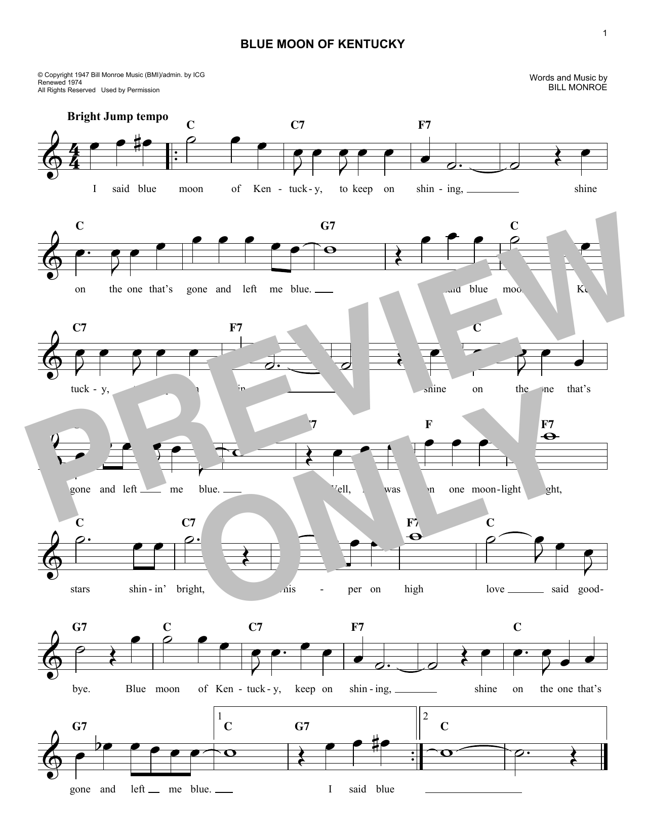 Produktgalerie: Seite 1 von 1 Blue Moon Of Kentucky, Elvis Presley