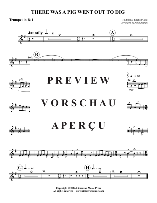 Produktgalerie: Seite 6 von 10 There was a pig went out to dig , , (Blechbläserquintett)