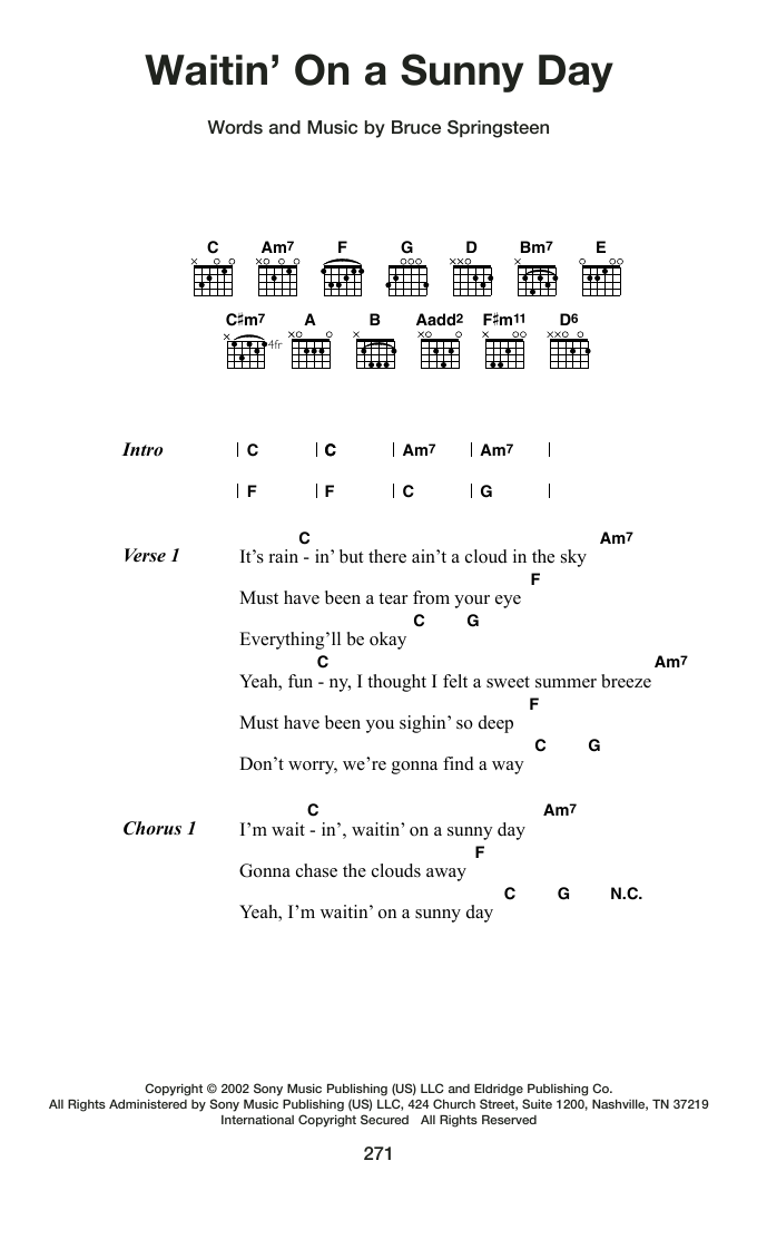 Produktgalerie: Seite 1 von 1 Waitin' On A Sunny Day, Bruce Springsteen, Gitarre