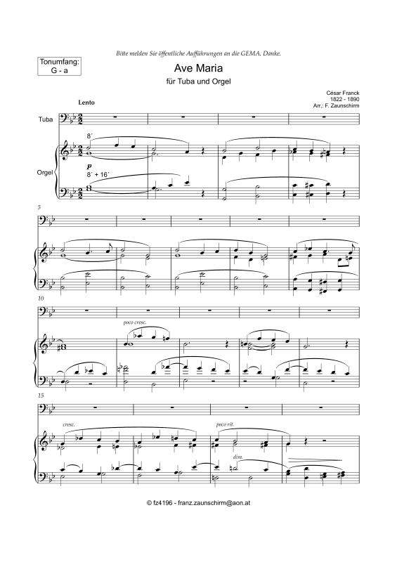 Produktbild zu: Ave MariaCésar Franck