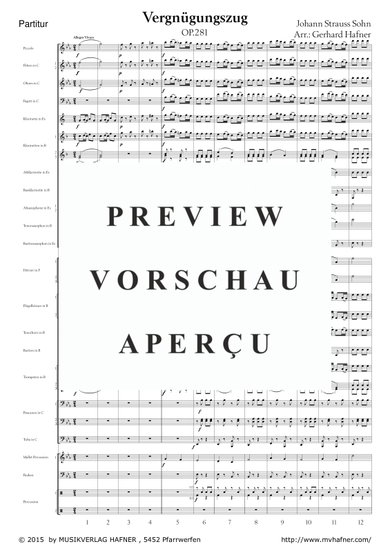 Product gallery: Page 6 of 11 Vergnügungszug, , (large wind orchestra)