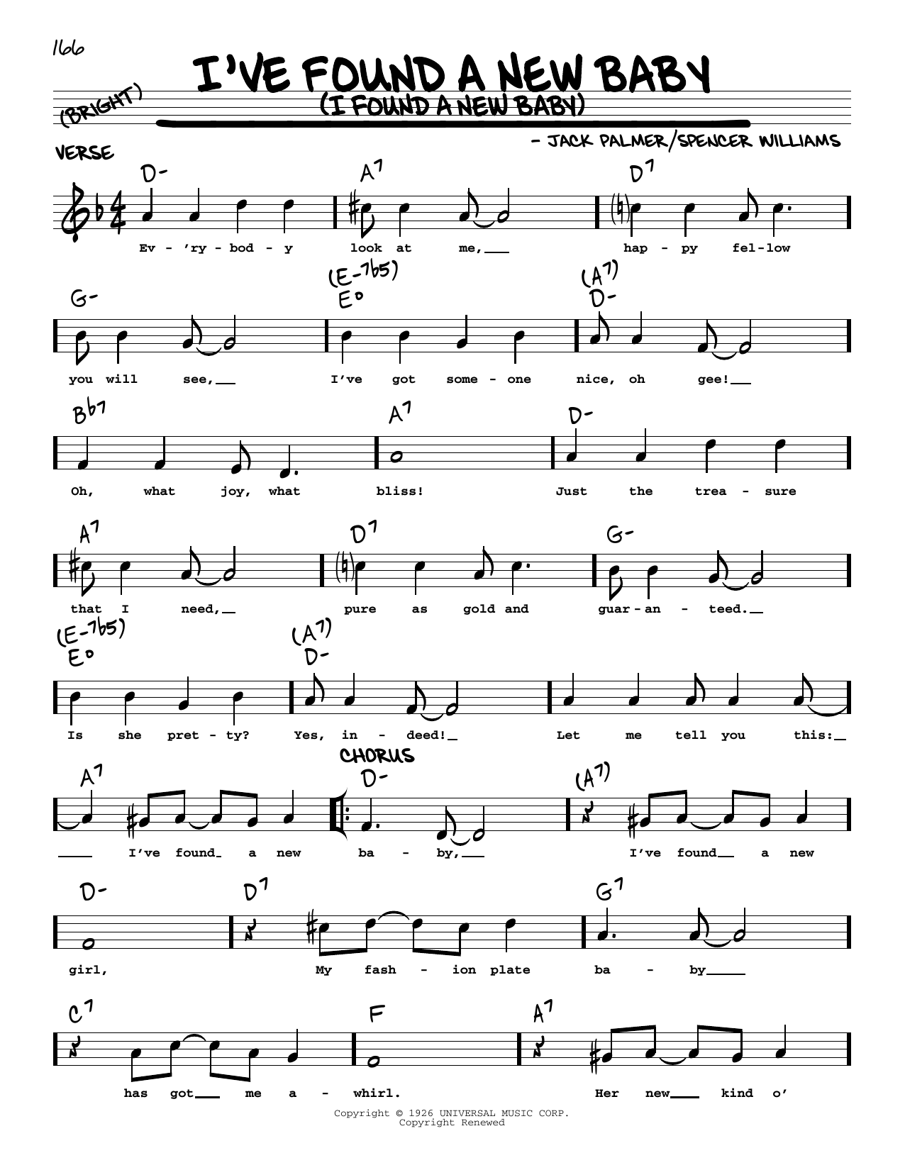 Product picture to: I've Found A New Baby (I Found A New Baby) (arr. Robert Rawlins)