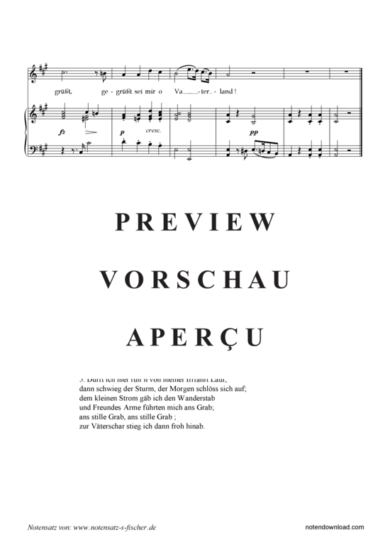 Product gallery: Page 3 of 3 Bist du das Land, wohin mich Sehnsucht zieht? , , Piano and Voice