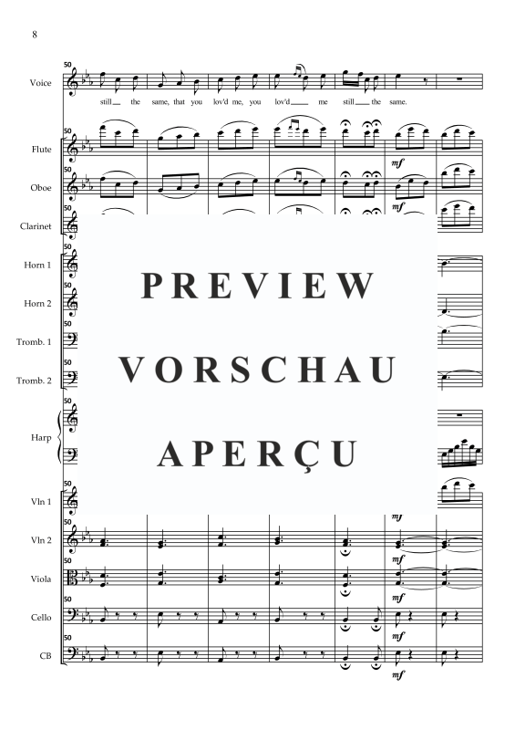 Product gallery: Page 11 of 11 I dreamt I dwelt in Marble Halls, , Soprano Solo and Small Orchestra