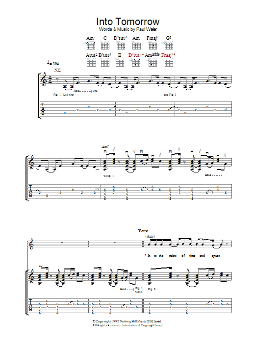 Produktgalerie: Seite 1 von 1 Into Tomorrow, Paul Weller, Gitarre