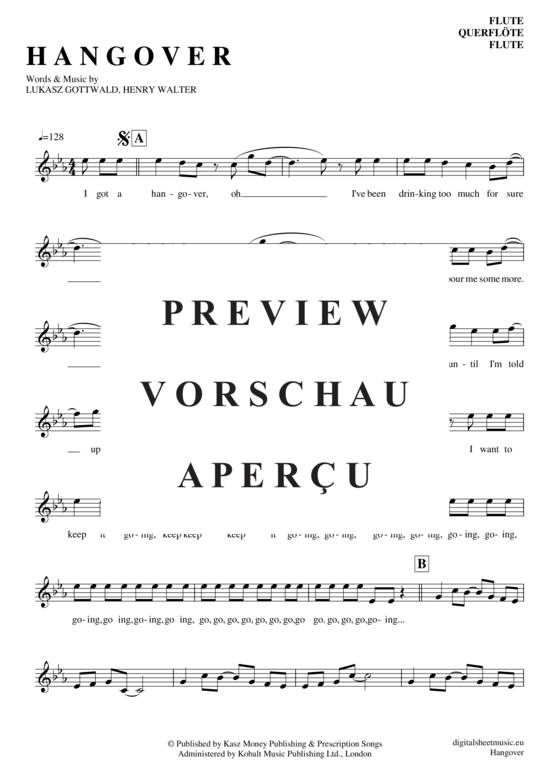 Product gallery: Page 2 of 4 Hangover , Cruz, Taio, (transverse flute)