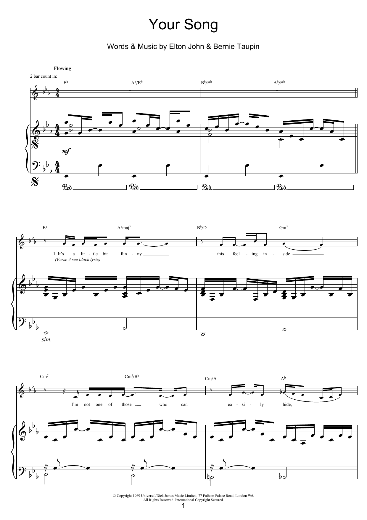 Produktbild zu: Your Song
