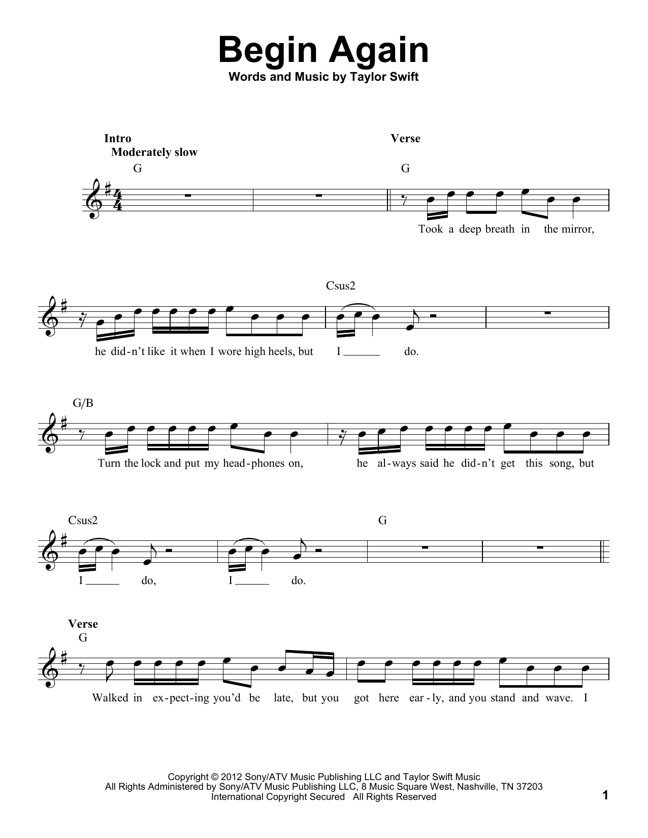 Produktbild zu: Begin Again