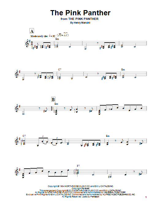 Produktbild zu:  The Pink Panther - Henry Mancini