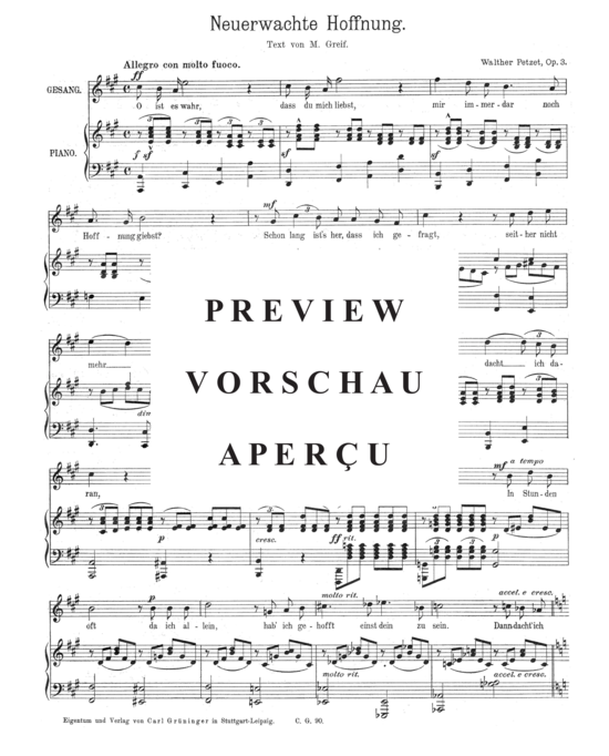 Product gallery: Page 2 of 3 Neuerwachte Hoffnung , , Piano and Voice