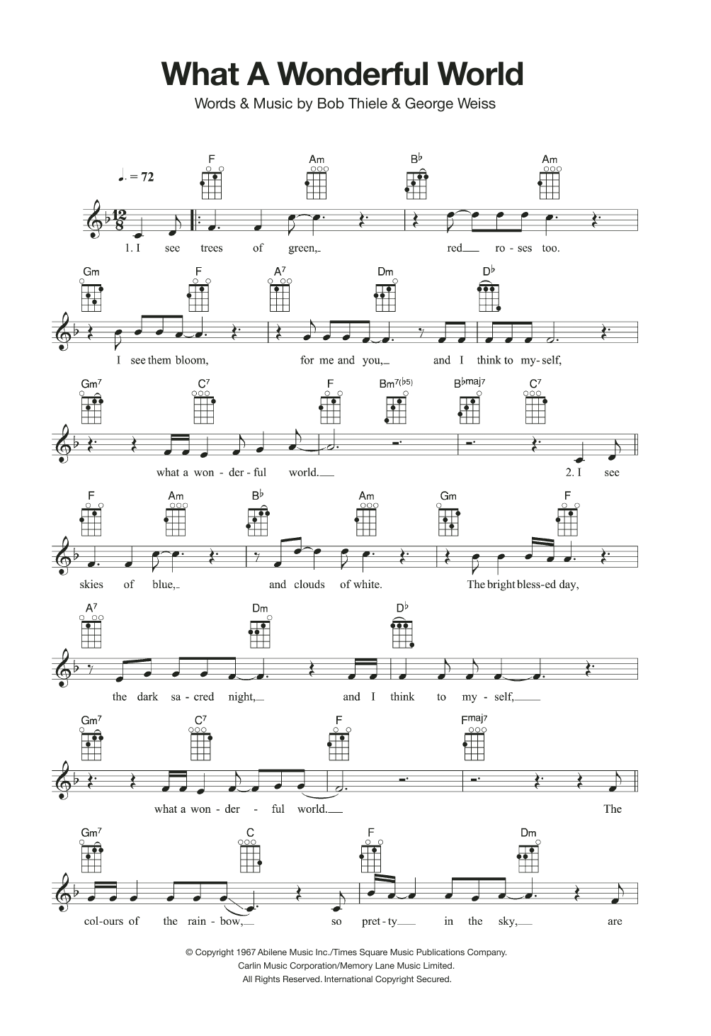 Product gallery: Page 1 of 1 What A Wonderful World, Louis Armstrong