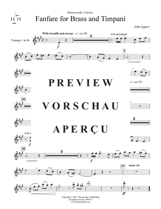 Product gallery: Page 19 of 21 Fanfare für Brass und Timpani , , (Brass Ensemble)