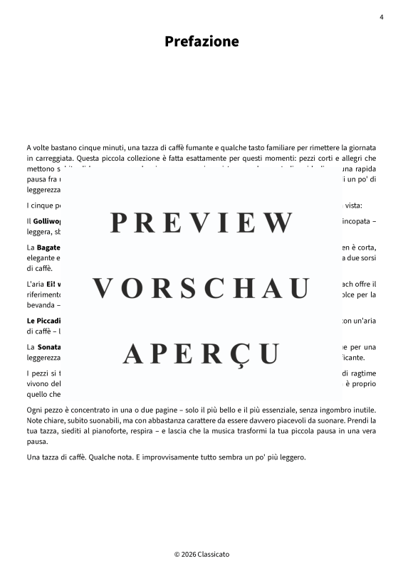 gallery: Pausa caffè al pianoforte - Pezzi rilassanti semplificati per brevi pause, , Klavier Solo
