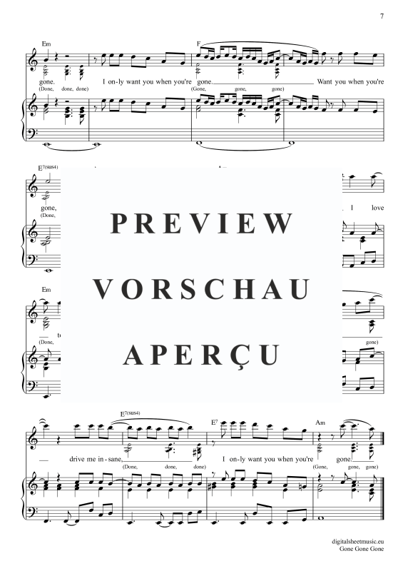 Produktgalerie: Seite 8 von 11 Gone Gone Gone, Guetta, David Swims, Teddy Tones And I, Klavier, Gesang & Akkorde